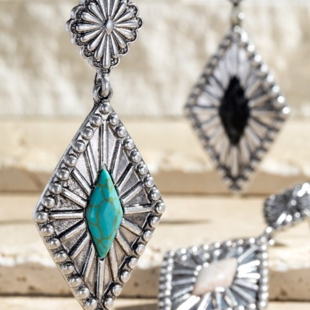 Boho Semi-Precious Stone Earrings